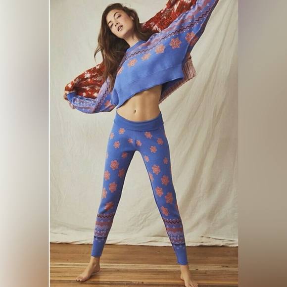 Free People Other - Free People Intimately All You Need Winter Snowflake
Matching Set Blue Medium